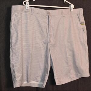 NEW PGA Tour Men's 44 White Checkered Pattern Shorts Golf NWT $60 MSRP
